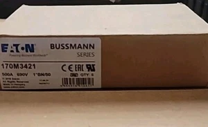 1 pezzo 170M3421 Fusibile corpo quadrato alta velocità serie Eaton Bussmann - Foto 1 di 2