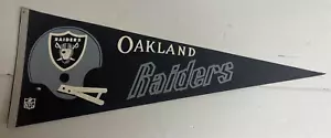 Vintage 1970er Oakland Raiders Wimpel Flagge 30"×12" - Bild 1 von 9