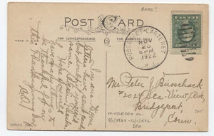 1922 Roosevelt - Carteret NJ Duplex 3 Monate DPO auf Postkarte [H.4846] - Bild 1 von 3