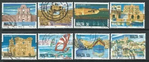 Malta 1991 Natural & Artistic Heritage of the Maltese Islands 8 Good Used Stamps - Picture 1 of 1