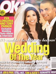 Eva Longoria & Tony Parker Wedding - OK Weekly Magazine July 2007 RARE EXCLUSIVE - Picture 1 of 6