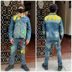 Men's Sandblast Fashion Denim Set - Bild 1 von 6