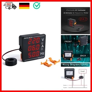 AC Digitalanzeige Voltmeter Amperemeter Frequenzmesser, Integriertes Multimet... - Bild 1 von 9