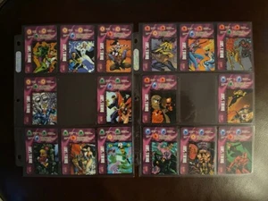 Juego de 16 cartas tácticas de artefactos de doble disparo de Marvel Overpower #2 (púrpura) casi nuevo - Imagen 1 de 3