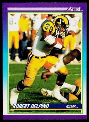 Robert Delpino, 1990 Score, #184, Los Angeles Rams, - Image 1 of 2
