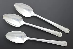 Oneida Prestige Silverplate - BORDEAUX ,1942 - Teaspoons, Set of 3 - Picture 1 of 2
