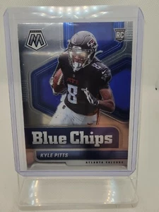 2021 Panini Mosaic Blue Chips #10 Kyle Pitts RC Rookie FALCONS - Bild 1 von 2