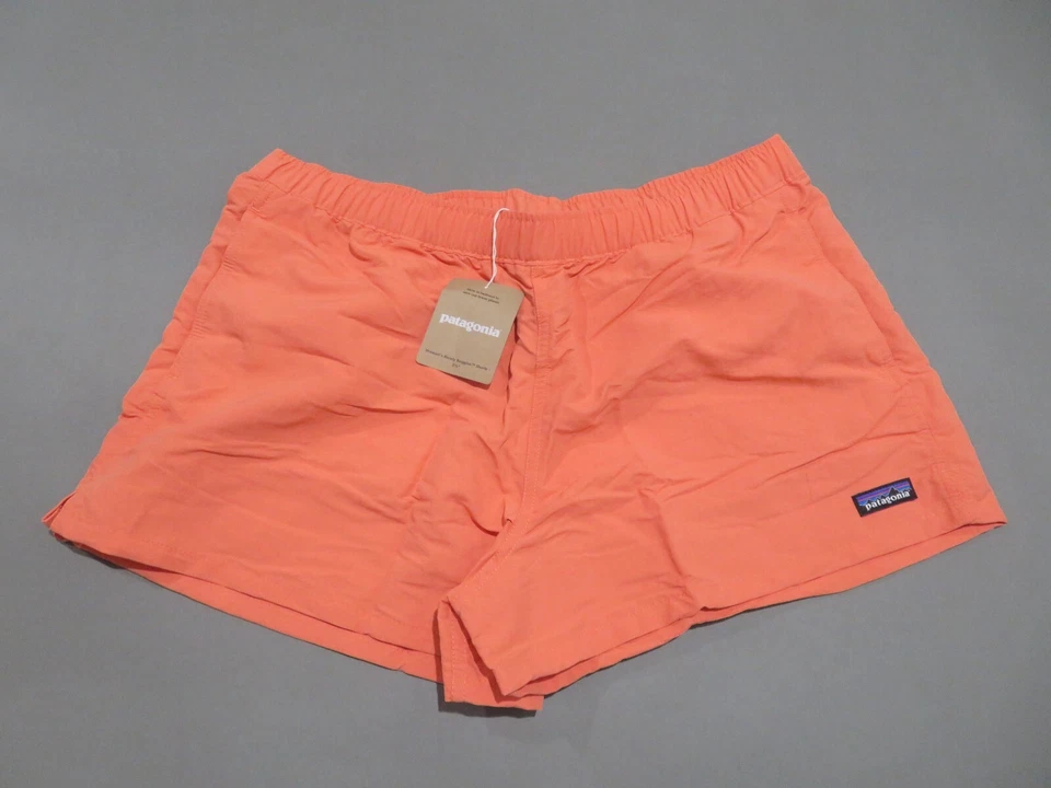 Patagonia Barely Baggies Shorts Womens Large 2.5" Orange Hiking Nylon Outdoors
