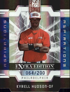 2009 (PHILLIES) Donruss Elite Extra Edition Aspirations #37 Kyrell Hudson/200