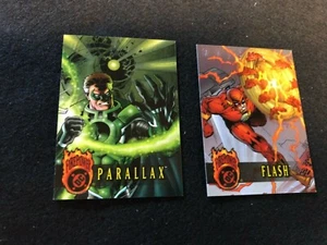 1996 Fleer DC Outburst: Firepower Flash #74 & Parallax # 46 - Picture 1 of 2