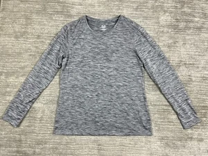 Athletic Works Top Womens Small 4-6 Gray Long Sleeve Shirt Athleisure - Picture 1 of 12