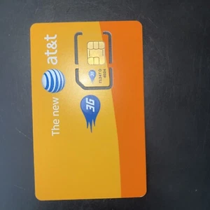 (10) New AT&T Size SIM Card CLEAN SKU# 71247 Fits all phones - Clean -LOT of 10 - Picture 1 of 2