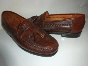 Botas de latón para hombre mocasines cuero marrón sin cordones Oxford 9,5 - Imagen 1 de 10