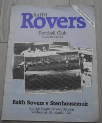 1984-85 (Mar)   Raith Rovers v Stenhousemuir. - Scottish Division 2 - Image 1 of 3