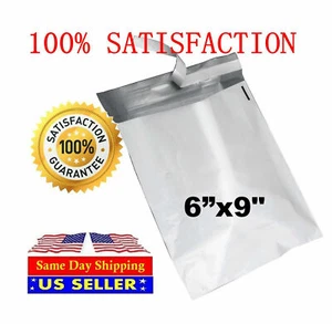 50 6X9 White Poly Mailer Self Sealing Shipping Envelopes Bags - ST ShipMailers - Picture 1 of 5