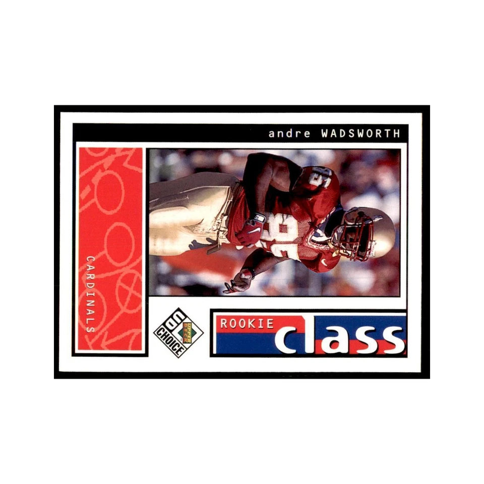 Andre Wadsworth Rookie 1998 UD Choice #196 Football Cards Football Card NM - Image 1 of 3