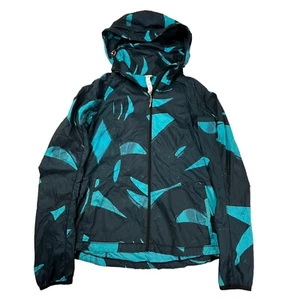 Lululemon Back Pack It Up Jacket Peacock Blue Windbreaker Spotted Womens Size 6 - Picture 1 of 6