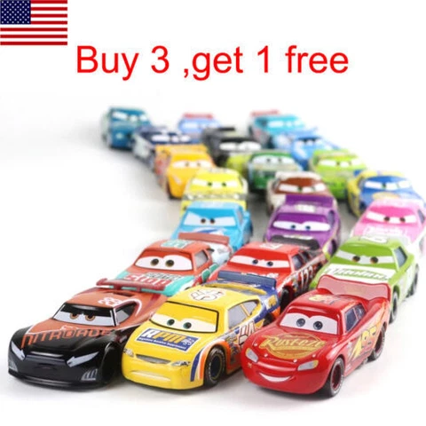*Buy 3=1Free Disney Pixar Cars Lot Lightning McQueen Diecast Model Car Toy Gift Cover
