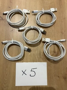 5x Cable/cables de carga USB (1m) para Apple iPhone 6 7 8 X SE 11 12 13 14 y iPad - Imagen 1 de 7