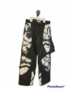 OLD NAVY KIDS BLACK AND WHITE WATERPROOF WINTER SNOW SKI TROUSERS PANTS XL (14) - Picture 1 of 3