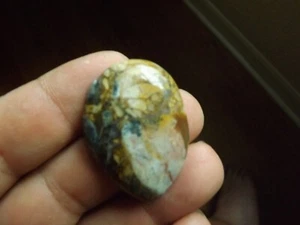 Super Utah opal/Jasper cabochon Pear cut 27x37x6mm 9.2 grams - Picture 1 of 5