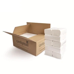 Toallas de papel plegables en V, toallas de mano de papel premium de 2 capas - 2000 hojas - Imagen 1 de 5