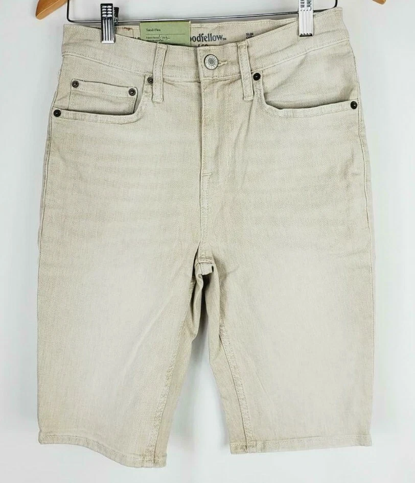 Goodfellow & Co Mens Size 28 Slim Fit Beige Shorts T5