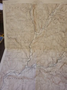 1932 Unadilla Sidney Norwich New York Antique USGS Topographic Map Vintage - Picture 1 of 9