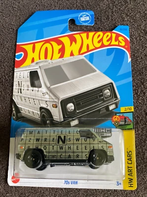 HOT WHEELS ZAMAC 70'S VAN, HW ART CARS SERIES , #2/10 - Image 1 of 3