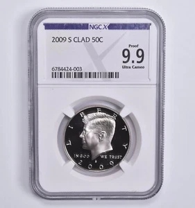 Proof 9.9 UCam 2009-S CLAD Kennedy Half Dollar 50c NGC X NGCX - Picture 1 of 5