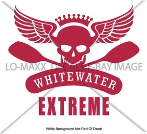 Whitewater Extreme Kayaking Canoeing Watersports Playboating Die-Cut Vinyl Decal - Picture 1 of 18