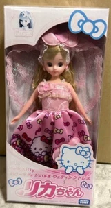 Takara Tomy Licca Chan Doll LD-13 Hello Kitty Wedding Dress Sanrio Japan - Picture 1 of 2