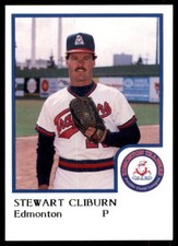 1986 ProCards Minor League Stew Cliburn Edmonton Trappers #7