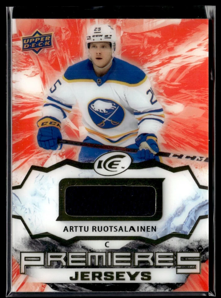 2021-22 Upper Deck Ice Premieres Jersey Arttu Ruotsalainen #IPA-AR SM@JFC1 - Image 1 of 2