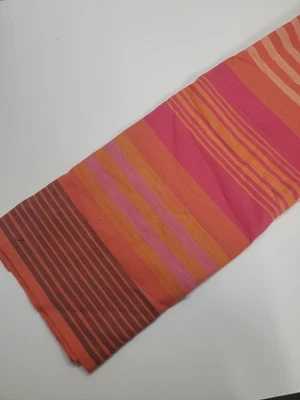 Anna Maria Horner Fabric Loominous Seedling Orange Stripe Cotton Sew FAT QUARTER - Image 1 of 2