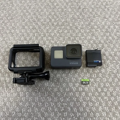 GoPro Hero 5 Black 4K HD Action Camera with Battery 64gb SD Card And Case WORKS! - Image 1 of 4