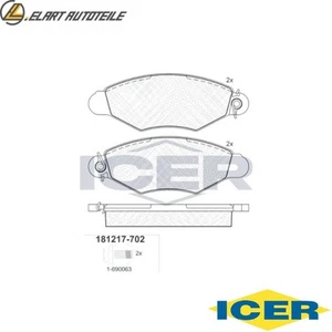 BREMSBELAGSATZ SCHEIBENBREMSE 181217-702 FÜR RENAULT KANGOO/Express THALIA 1.5L - Bild 1 von 6