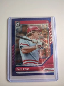 2024 Panini Donruss Optic Pete Rose #64 Blue Velocity Prizm - Picture 1 of 2