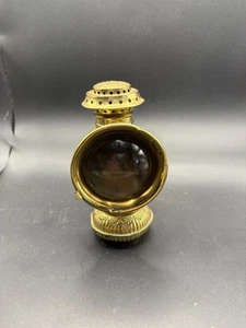 Vintage “the Everlit” Kerosene Brass Bicycle Light Red & Green Marbles - Picture 1 of 7