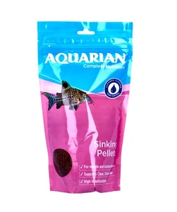 AQUARIAN SINKING PELLETS 284g FISH TANK AQUARIUM FOOD BOTTOM FEEDERS CATFISH - Picture 1 of 5