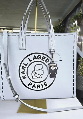 Bolso Bandolera Karl Lagerfeld Azul Hielo Nuevo con Etiquetas Bolso de Cuero + Bolsa para el Polvo Foto 1 de 4