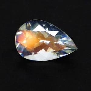 1.29 Ct Pear Glamorous Top Grade (9 x 5 mm) Natural Faceted Rainbow Moonstone - Picture 1 of 7