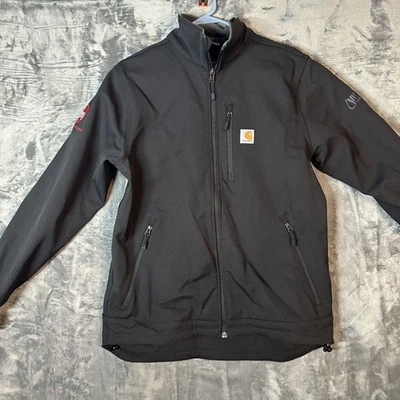 Carhartt Men's Relaxed Fit Rain Defender 0J2199-M Black Medium LOGOS - Image 1 of 4