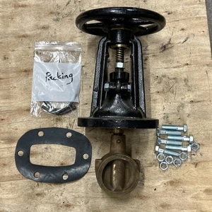 4" Fairbanks OS&Y Absperrschieber Reparatursatz Eisengehäuse Bronze Halterung 125 S 200 WOG - Bild 1 von 22