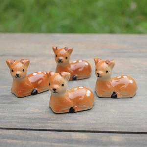 Cute Sika Deer Ceramic Chopsticks For Daily Use Chopstick Rack Chopstick Holder - Picture 1 of 11