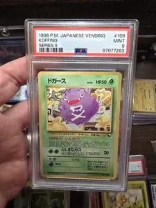 Pokémon PSA 9 MINT Koffing 1998 Vending Series 2 Japanese Promo Card - Picture 1 of 2