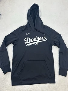 Shohei Ohtani Los Angeles Dodgers Nike Pullover Hoodie Size M Black EUC - Picture 1 of 8