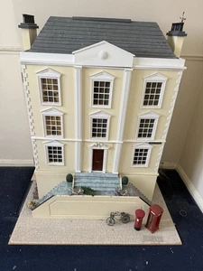 Handmade 1:12 Scale Georgian Wooden Dollhouse – Large, Furnished - Picture 1 of 16