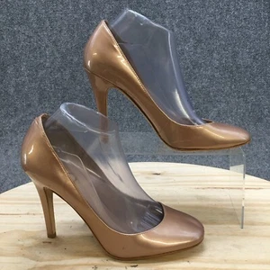 Joan & David Shoes Womens 9.5 MDafredrika Pump Stiletto Heels Slip On Tan Square - Picture 1 of 10