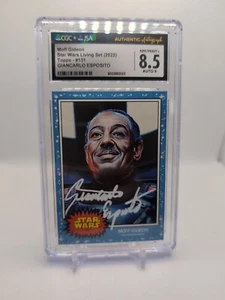 Star Wars Living Set #131 Moff Gideon Signed Auto Giancarlo Esposito CGC JSA 8.5 - Picture 1 of 2